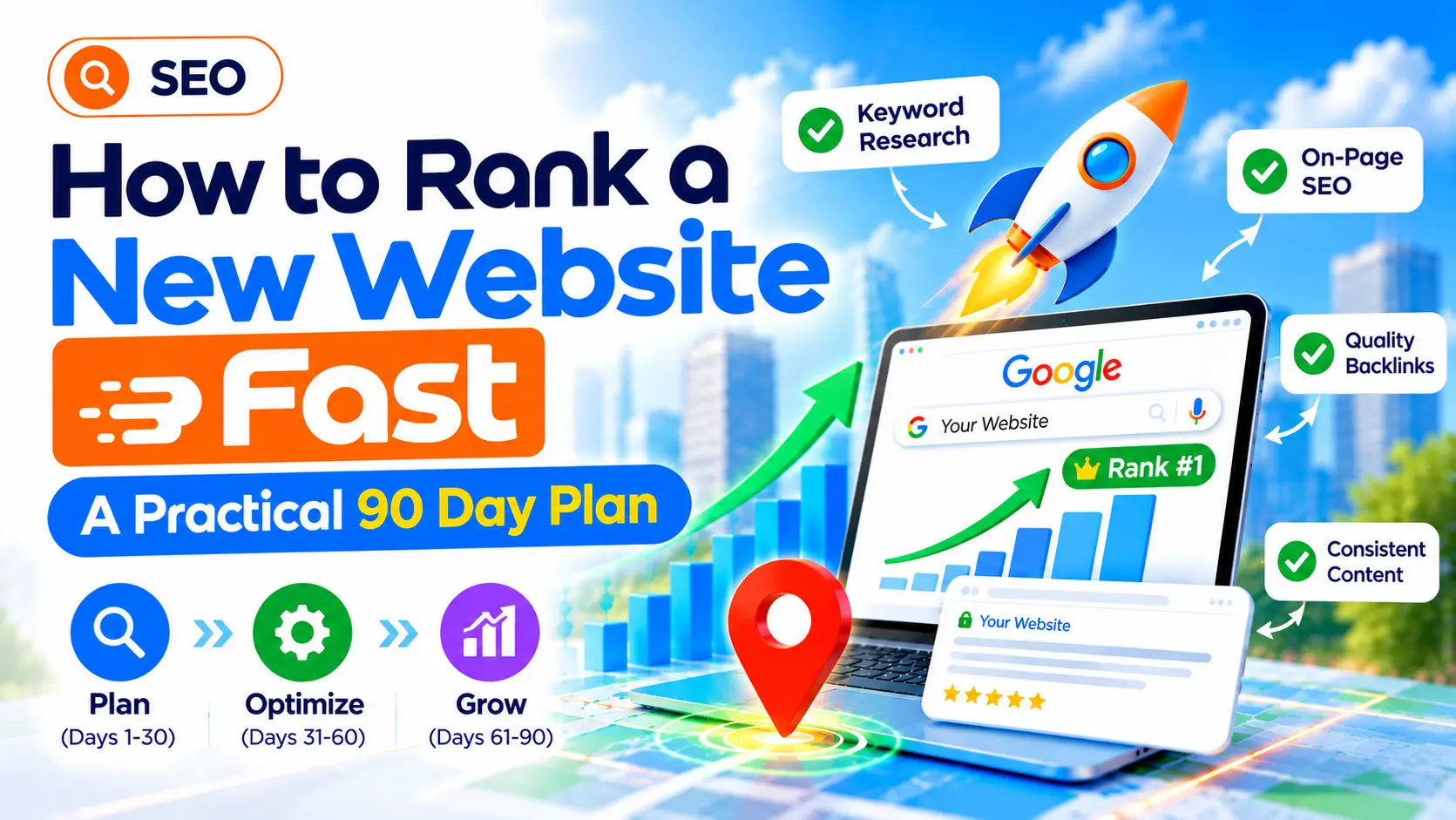How to Rank a New Website Fast A Practical 90 Day Plan